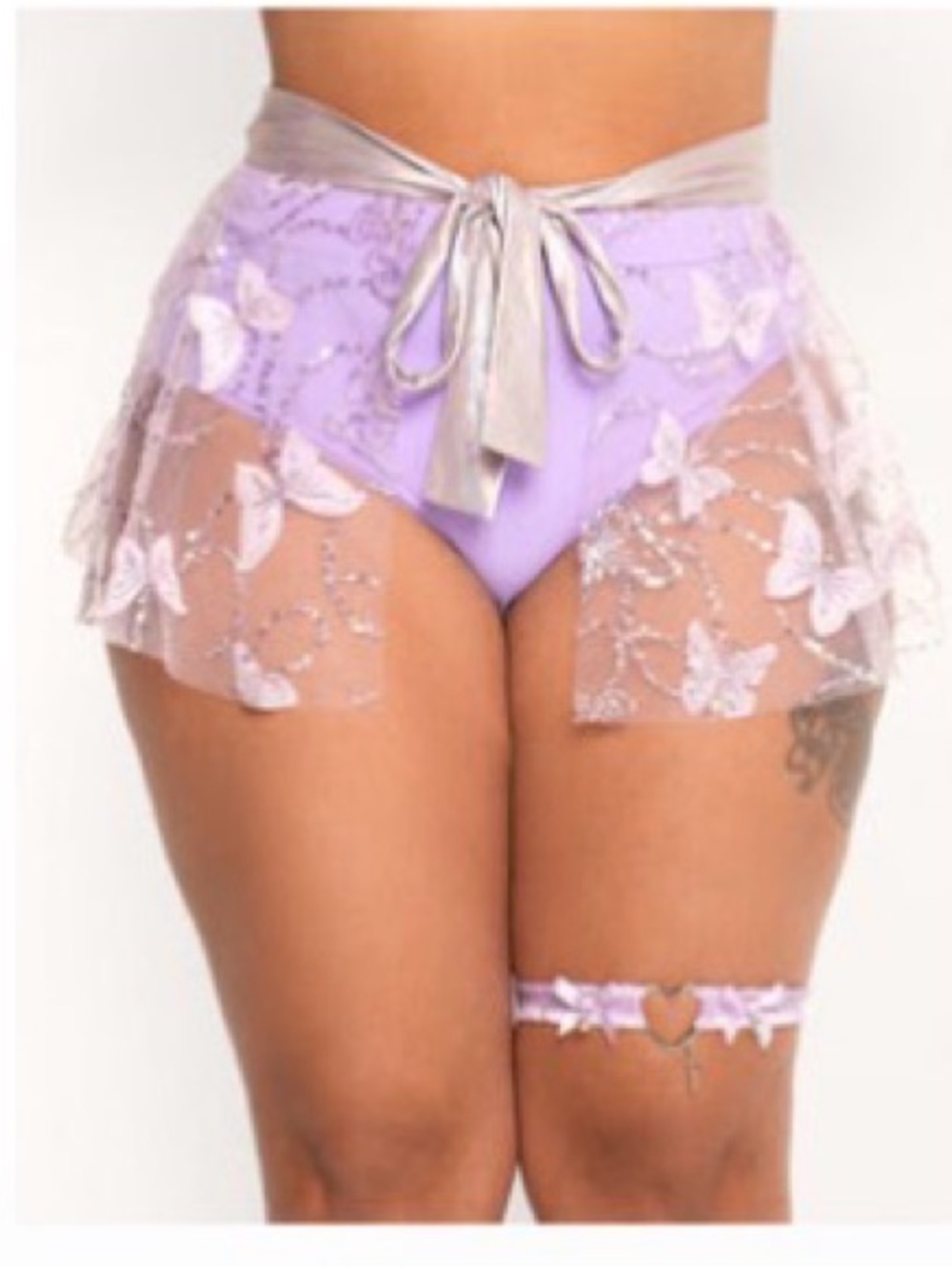 iHeartRaves Dancing On Sunbeams Butterfly Side Tie Mini Skirt - 1X